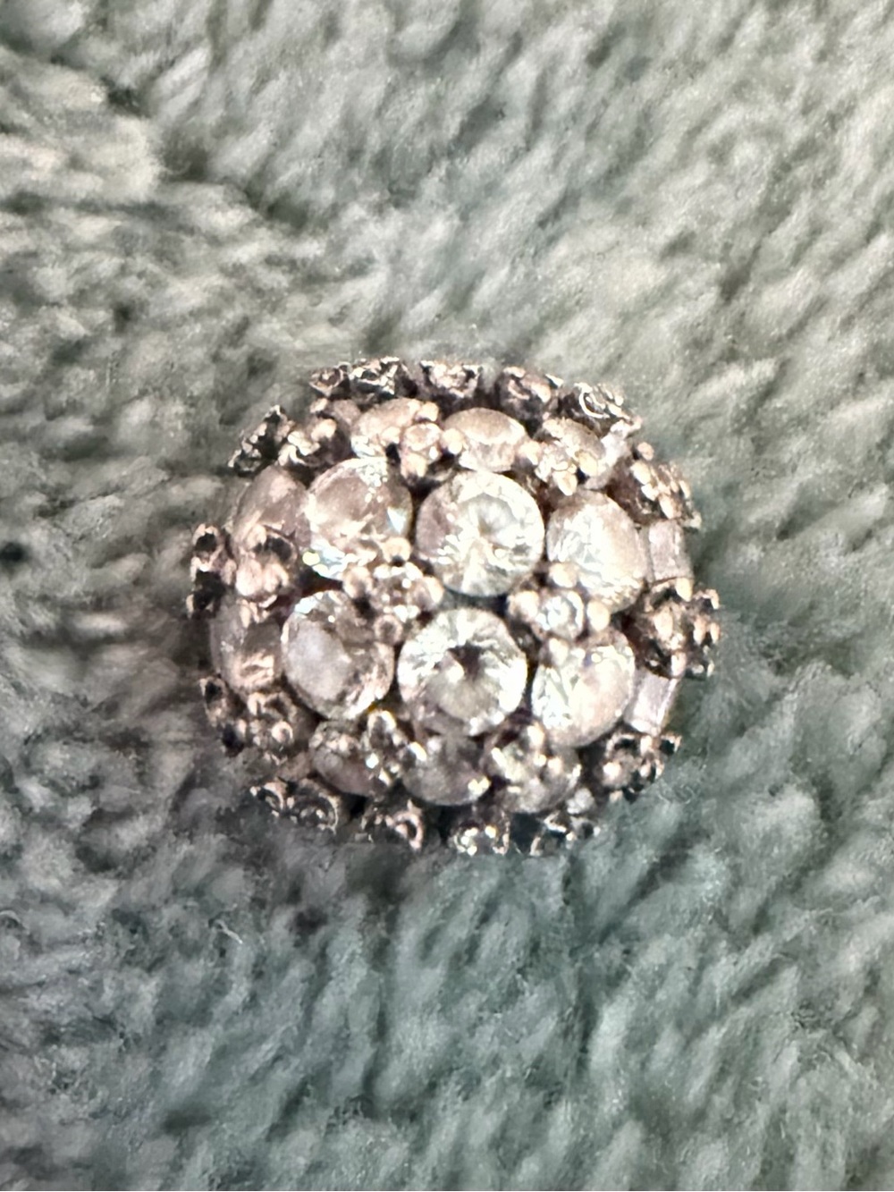 Authentic PANDORA Pavé Lights Clear Charm Sterling Silver 925 ALE